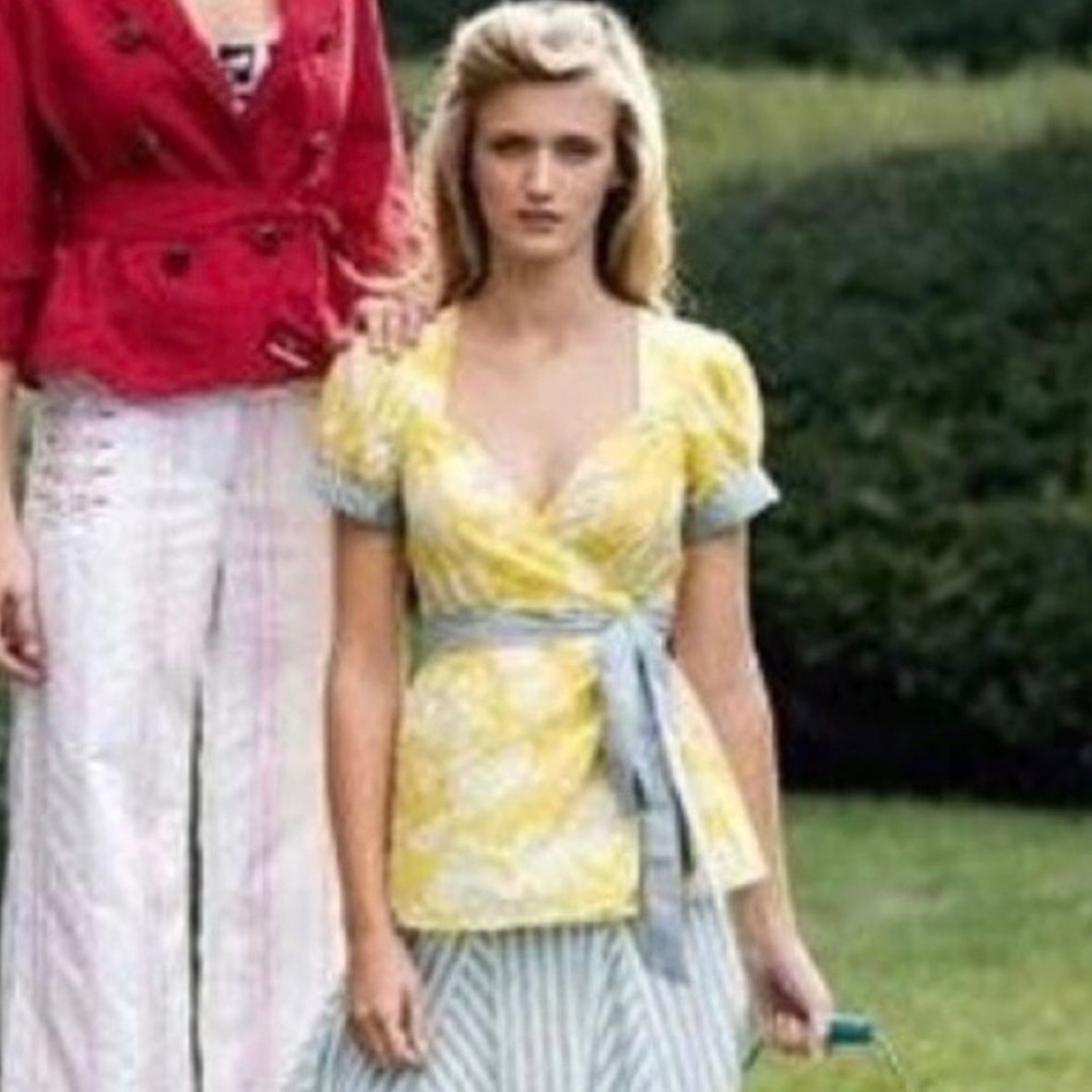 💛ISO💛   Odille, Lambeth wrap top, Anthropologie